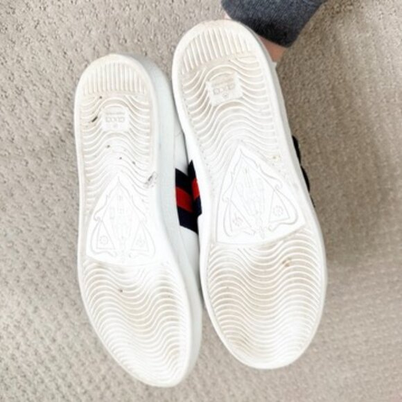 Gucci Ace Sneaker Snake Embroidered Authentic Size 8 - Picture 9 of 9